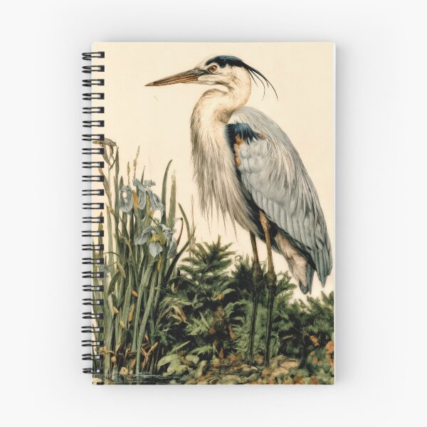 Item preview, Wall Art - T-shirt: Ornithological Study – Great Blue Heron designed and sold by ForeverPrintsOK.