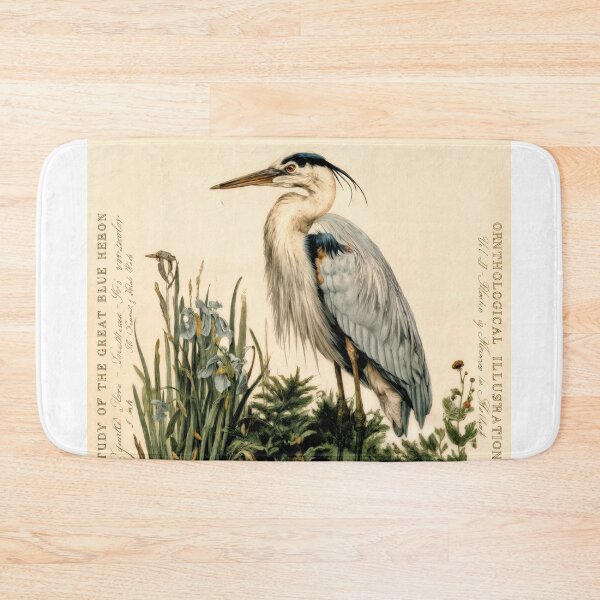 Item preview, Wall Art - T-shirt: Ornithological Study – Great Blue Heron designed and sold by ForeverPrintsOK.
