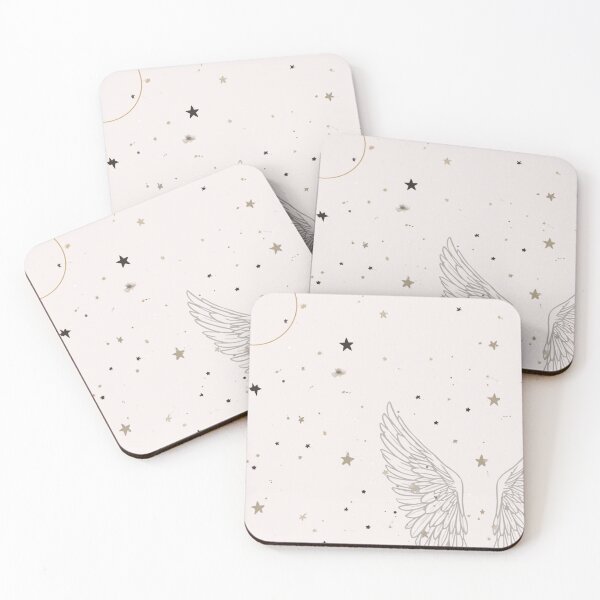 Item preview, Angel Wings Protection – Celestial Star Spiritual Design designed and sold by CosmicQuietStudio.