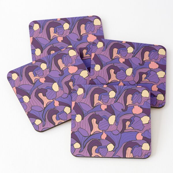 Item preview, Abstract Purple Floral Flow Pattern designed and sold by kaneleefordart.