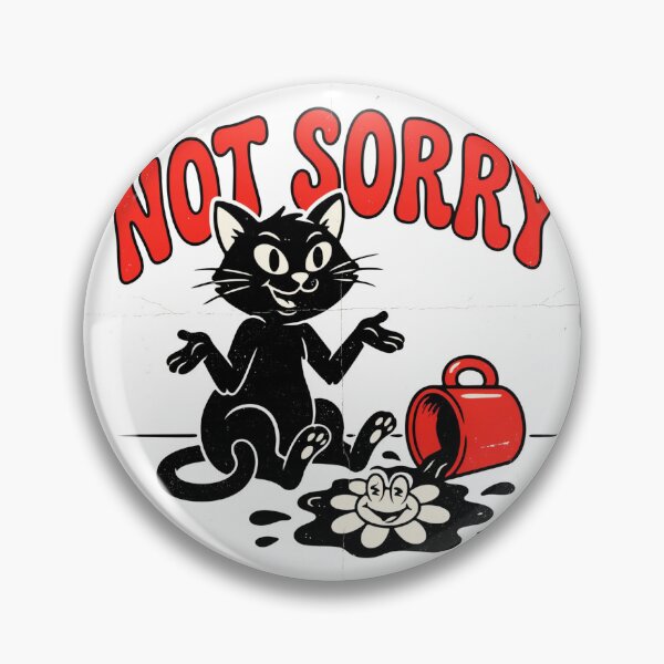 Item preview, Not Sorry Funny Retro 70s Coffee Cat designed and sold by wyzin39.