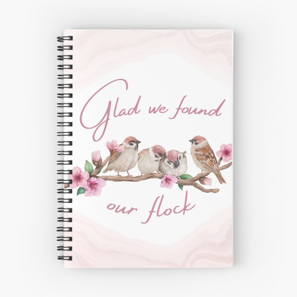 Item preview, Glad We Found Our Flock - Birds & Cherry Blossom  designed and sold by dreamhatchh.