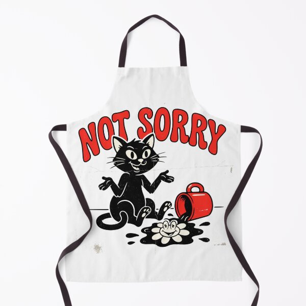 Item preview, Not Sorry Funny Retro 70s Coffee Cat designed and sold by wyzin39.