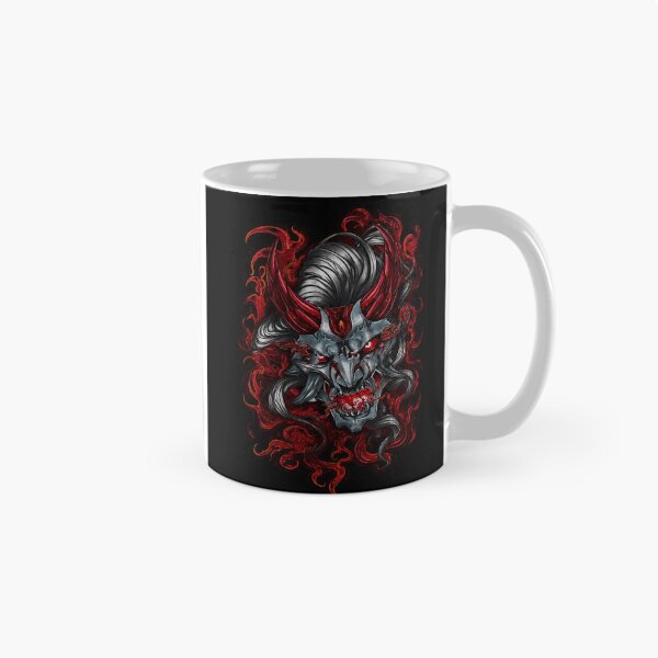 Item preview, Red Horned Yokai Gothic Anime Samurai Aesthetic designed and sold by ArhaanFashions.