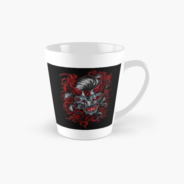 Item preview, Red Horned Yokai Gothic Anime Samurai Aesthetic designed and sold by ArhaanFashions.