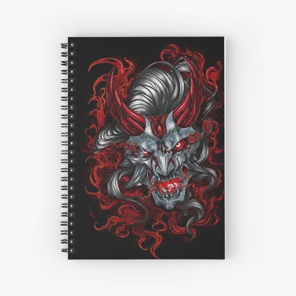 Item preview, Red Horned Yokai Gothic Anime Samurai Aesthetic designed and sold by ArhaanFashions.
