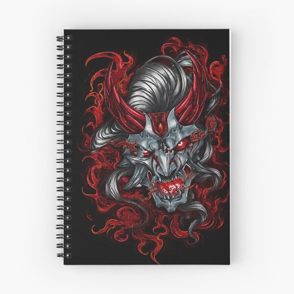 Item preview, Red Horned Yokai Gothic Anime Samurai Aesthetic designed and sold by ArhaanFashions.