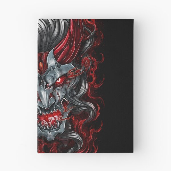 Item preview, Red Horned Yokai Gothic Anime Samurai Aesthetic designed and sold by ArhaanFashions.