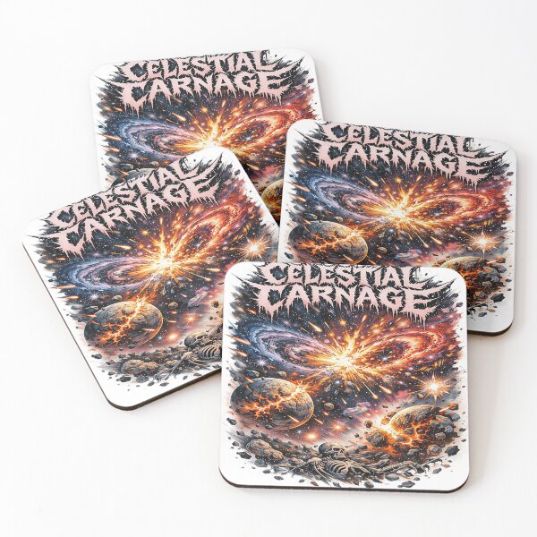 Item preview, Celestial Carnage – Cosmic Apocalypse Illustration designed and sold by Artisan Finds Online.