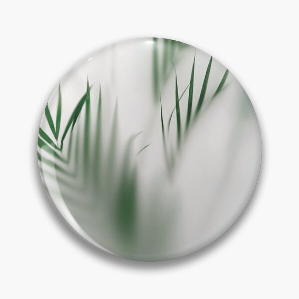 Item preview, Minimalist Sage Green Palm Leaves Frosted Glass Botanical Art designed and sold by LYAN-STORE.