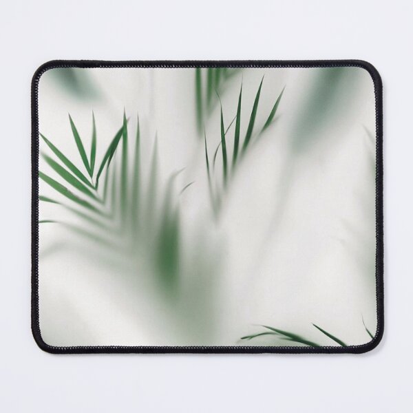 Item preview, Minimalist Sage Green Palm Leaves Frosted Glass Botanical Art designed and sold by LYAN-STORE.
