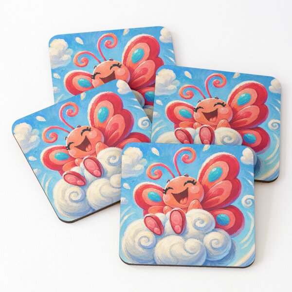 Item preview, Ruby Flutterby laughing on a cloud designed and sold by Nita Lesley Creates.