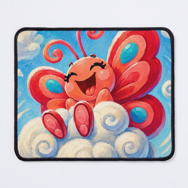 Item preview, Ruby Flutterby laughing on a cloud designed and sold by Nita Lesley Creates.