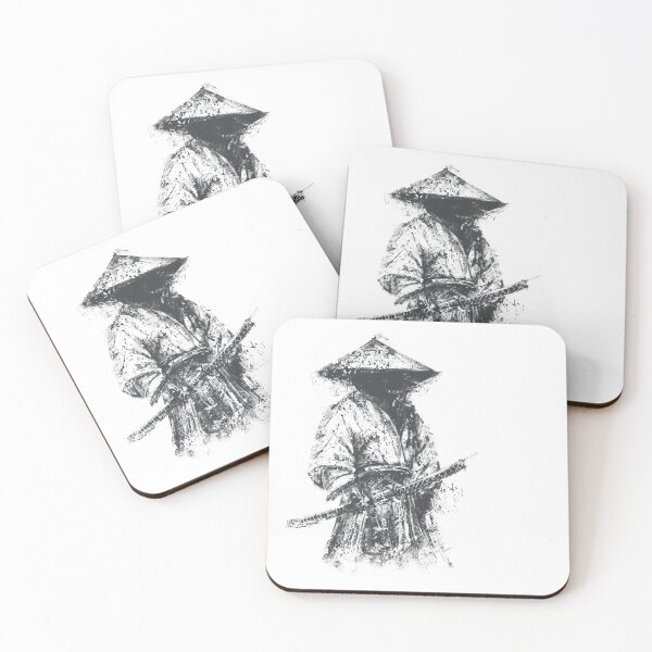 Artikelvorschau, Düstere Ronin-Samurai-Tuscheillustration entworfen und verkauft von drTerrens.