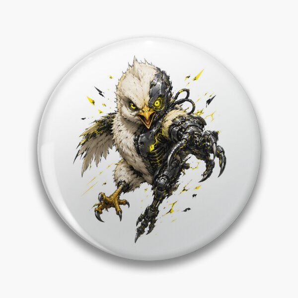 Item preview, Cybernetic Chick Yellow Futuristic Bird designed and sold by Artmares.