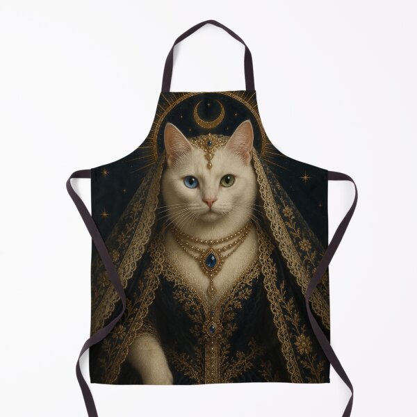 Item preview, Beautiful ornate white cat with gems and heterochromia designed and sold by *~*MagicCorner*~*.
