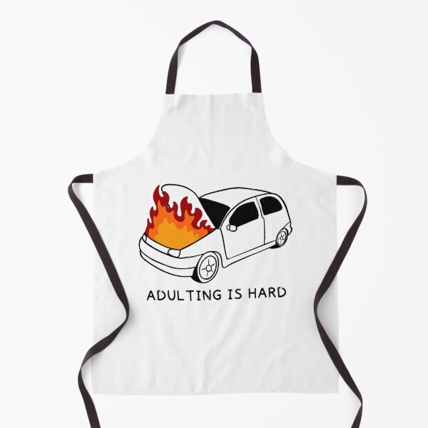 Item preview, Adulting is hard - Funny burning car meme designed and sold by aStro678.