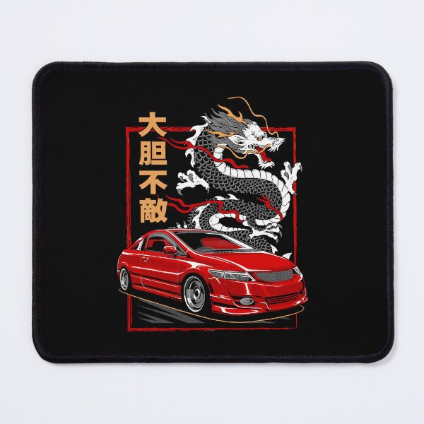 Item preview, Japanese Dragon JDM Car Kanji Street Racing Retro Anime Style designed and sold by jinajinawoodood.