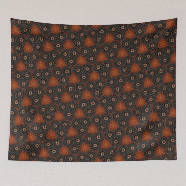 Item preview, Dark Orange Geometric Seamless Pattern Design designed and sold by IntelliMindDesigns.