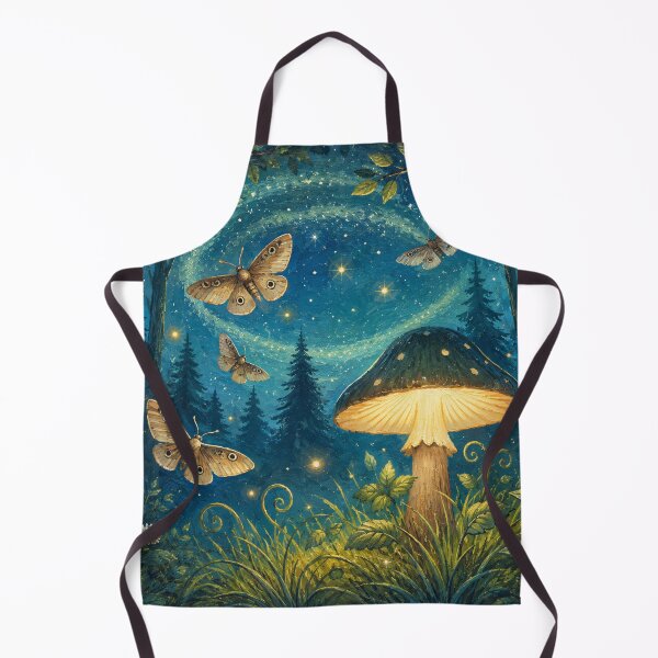 Item preview, Mushrooms and moths in Flutterby Woods designed and sold by Nita Lesley Creates.
