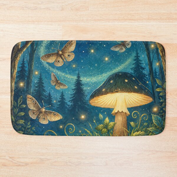 Item preview, Mushrooms and moths in Flutterby Woods designed and sold by Nita Lesley Creates.