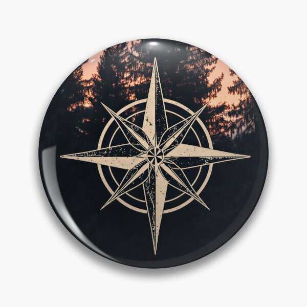 Item preview, Compass Rose Forest Sunset Adventure designed and sold by Evergreen Horizon Works.