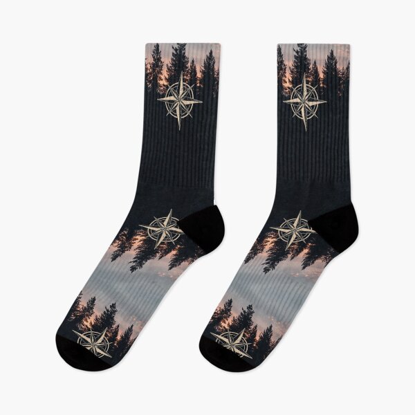 Item preview, Compass Rose Forest Sunset Adventure designed and sold by Evergreen Horizon Works.