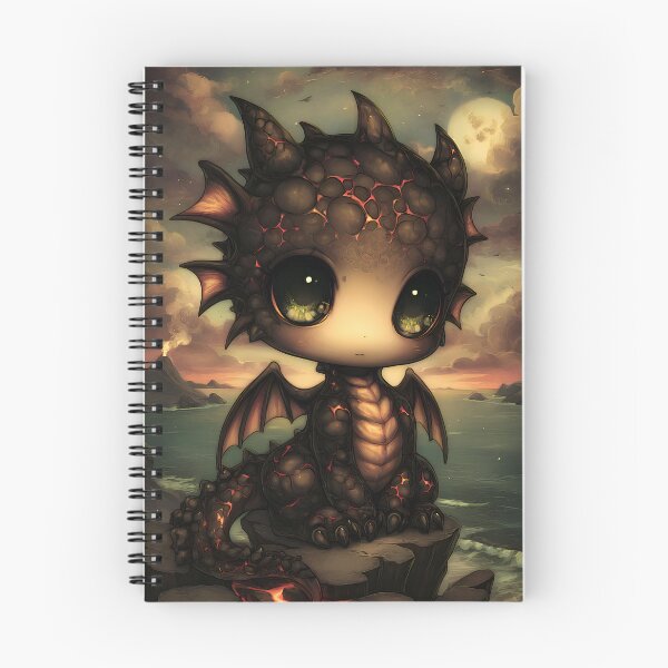 Item preview, Lava Dragon Fantasy Art | Volcanic Fire Dragon designed and sold by InkAndGloom.