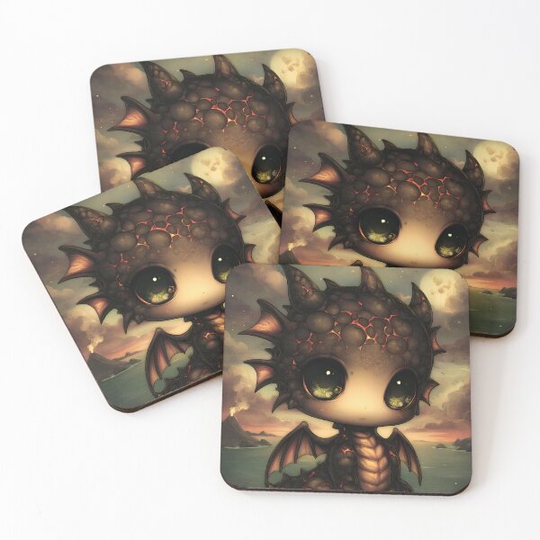 Item preview, Lava Dragon Fantasy Art | Volcanic Fire Dragon designed and sold by InkAndGloom.