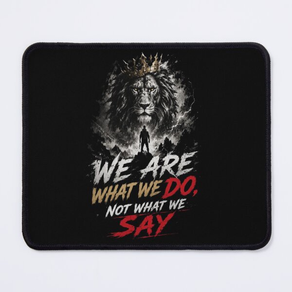 Item preview, We Are What We Do, Not What We Say – Motivational Typography T-Shirt | Success Mindset Graphic Tee designed and sold by v6ziix.