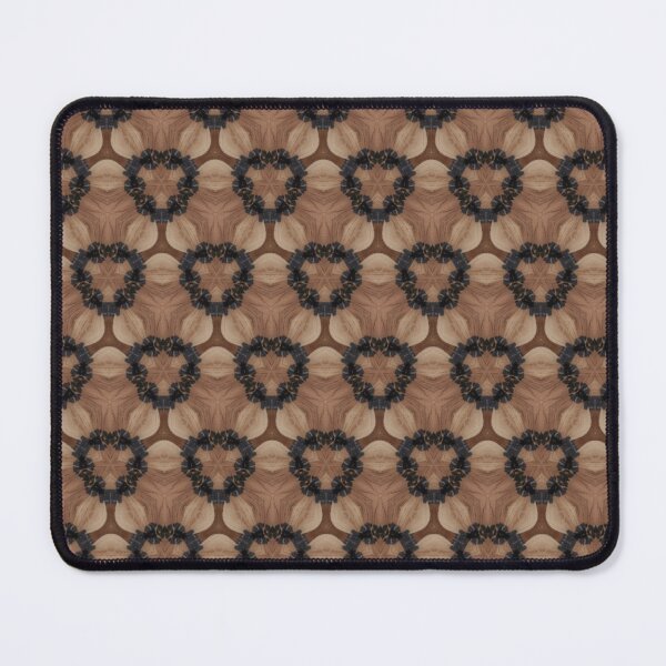 Item preview, Brown and Black Geometric Heart Pattern designed and sold by IntelliMindDesigns.