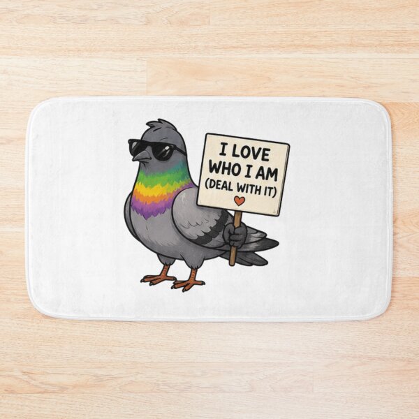 Item preview, I Love Who I Am Deal With It Pride Pigeon designed and sold by Pixanova.