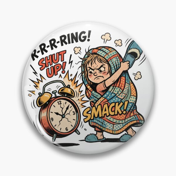Item preview, Grumpy Morning Girl Cartoon Design designed and sold by Purrlume.