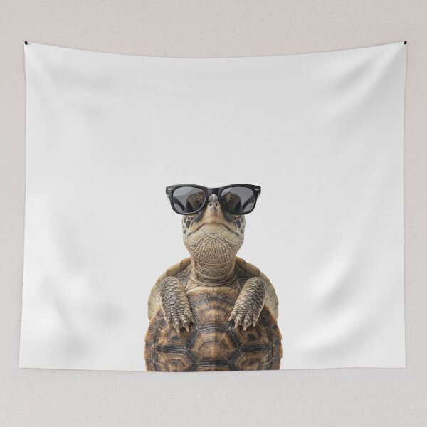 Item preview, Cute Baby Turtle Wearing Sunglasses Funny designed and sold by RareLavender.