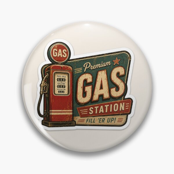 Item preview, Vintage Premium Gas Station Sticker designed and sold by stiishop.