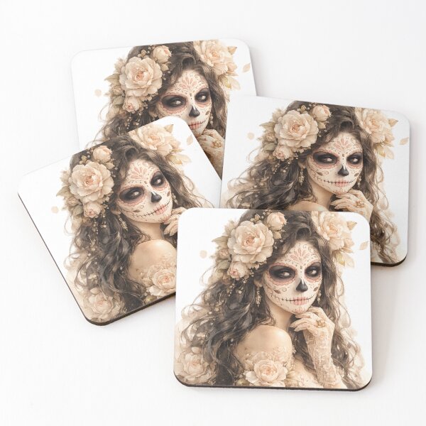 Item preview, Camellia Duchess / La Catrina Collection designed and sold by ValentynaTyshenkoArt.