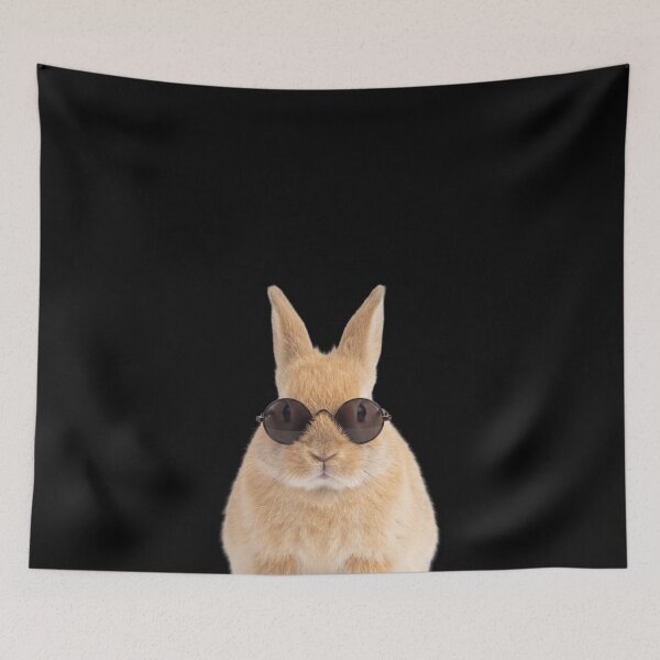 Item preview, Cute Baby Rabbit Wearing Sunglasses Funny designed and sold by RareLavender.