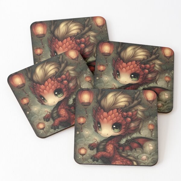 Item preview, Prosperity Dragon Fantasy Art | Lucky Lunar New Year Dragon designed and sold by InkAndGloom.