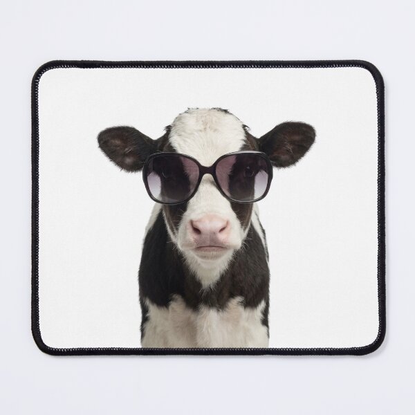 Item preview, Cute Baby Dairy Cow Wearing Sunglasses Funny designed and sold by RareLavender.