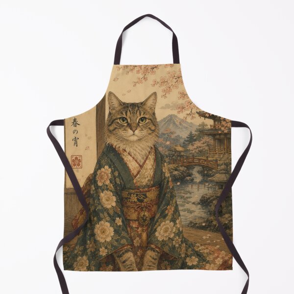 Item preview, Japanese inspired tabby cat with kimono designed and sold by *~*MagicCorner*~*.
