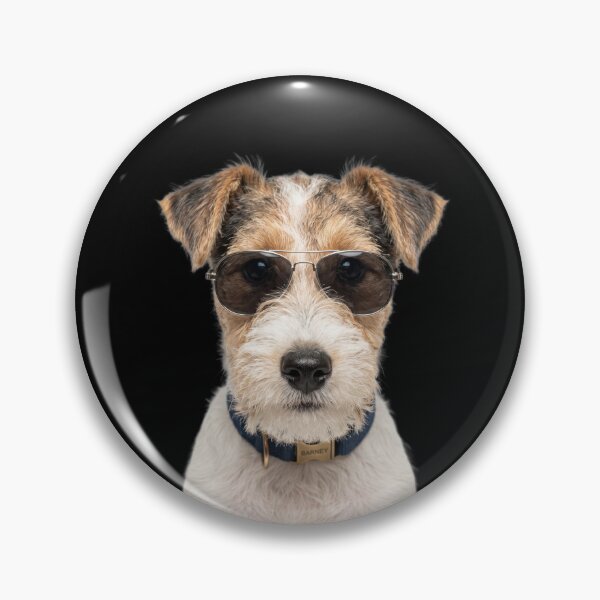 Item preview, Cute Baby Wire Fox Terrier Wearing Sunglasses Funny designed and sold by RareLavender.