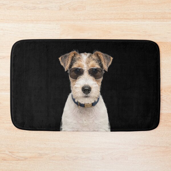 Item preview, Cute Baby Wire Fox Terrier Wearing Sunglasses Funny designed and sold by RareLavender.