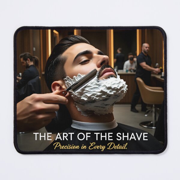 Item preview, Straight Razor Razor Shave Close-Up: Premium Men’s Precision Grooming Ad designed and sold by Creative-RE.