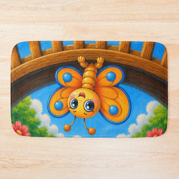 Item preview, Ollie Flutterby hiding under Flutterby bridge designed and sold by Nita Lesley Creates.