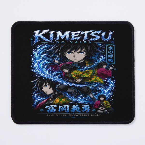 Item preview, Giyu Tomioka -Water Hashira-  Mizu no Kokyu- Calm Water Unwavering Heart-Epic Aesthetic Design        designed and sold by Trinidesigns123.