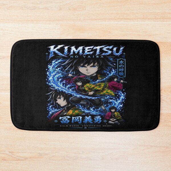 Item preview, Giyu Tomioka -Water Hashira-  Mizu no Kokyu- Calm Water Unwavering Heart-Epic Aesthetic Design        designed and sold by Trinidesigns123.