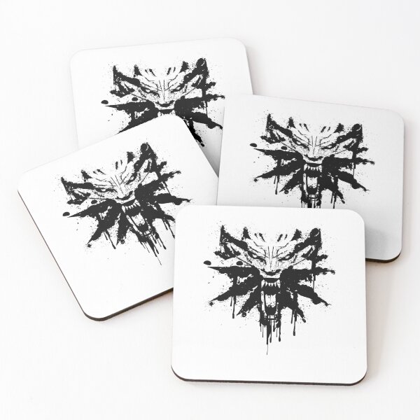 Item preview, Witcher Wolf Splatter Video Game Fantasy Inspired designed and sold by jinajinawoodood.