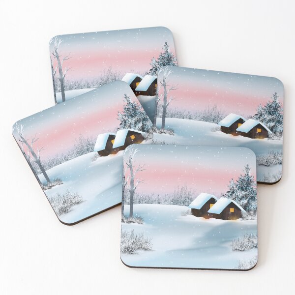 Item preview, Beautiful snowy landscape digital painting  designed and sold by IncantevoleKlothz.