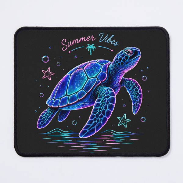 Item preview, Retro Neon Sea Turtle Summer Vibes designed and sold by legendaryskins.