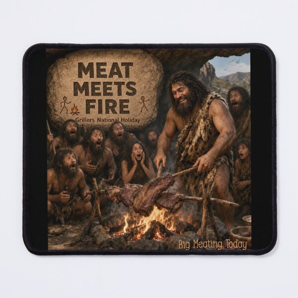Item preview, MEAT MEETS FIRE designed and sold by BabaSoti.